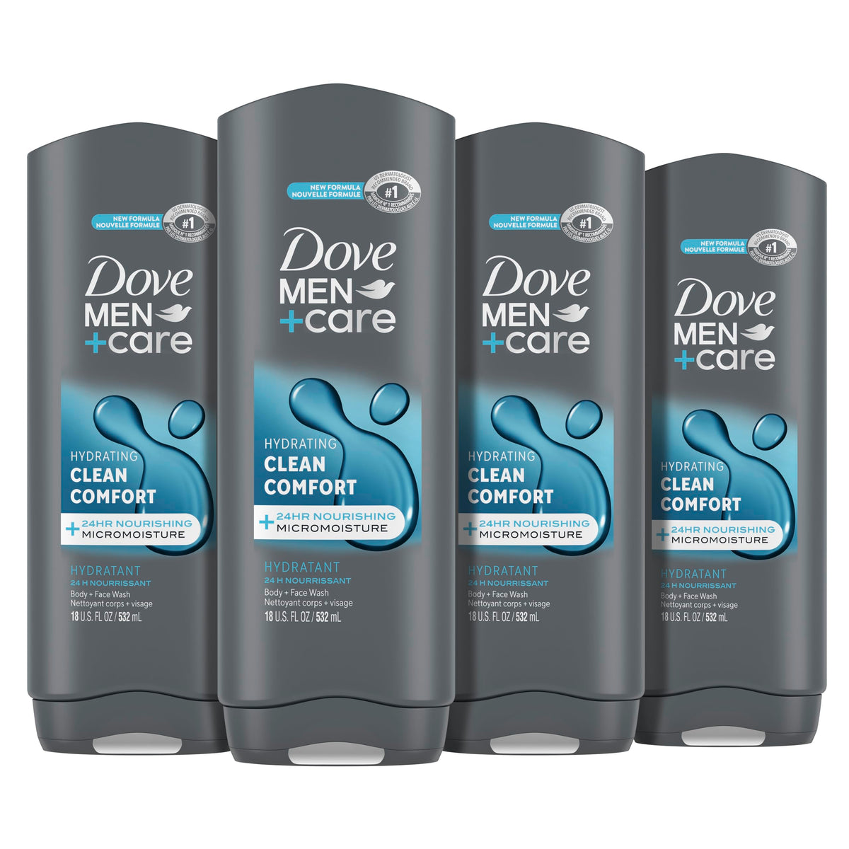 DOVE MEN Moisturizing Body Wash for Men, Eucalyptus + Cedar Oil, 26oz