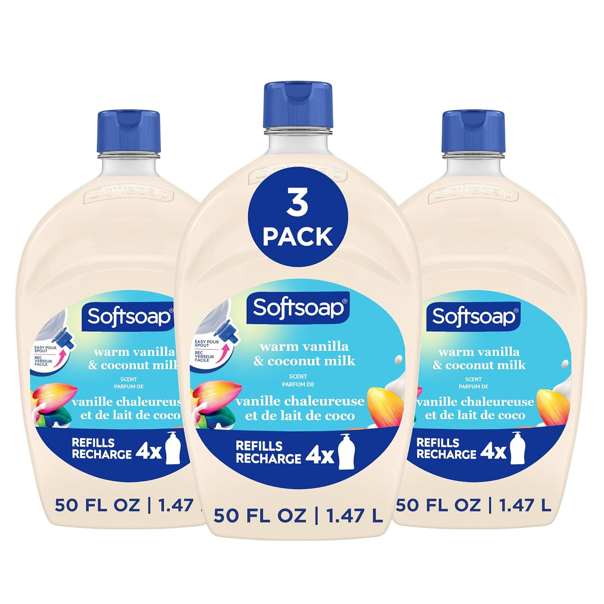 Softsoap Antibacterial Hand Soap Refill, White Tea & Berry Scent, 50 fl oz