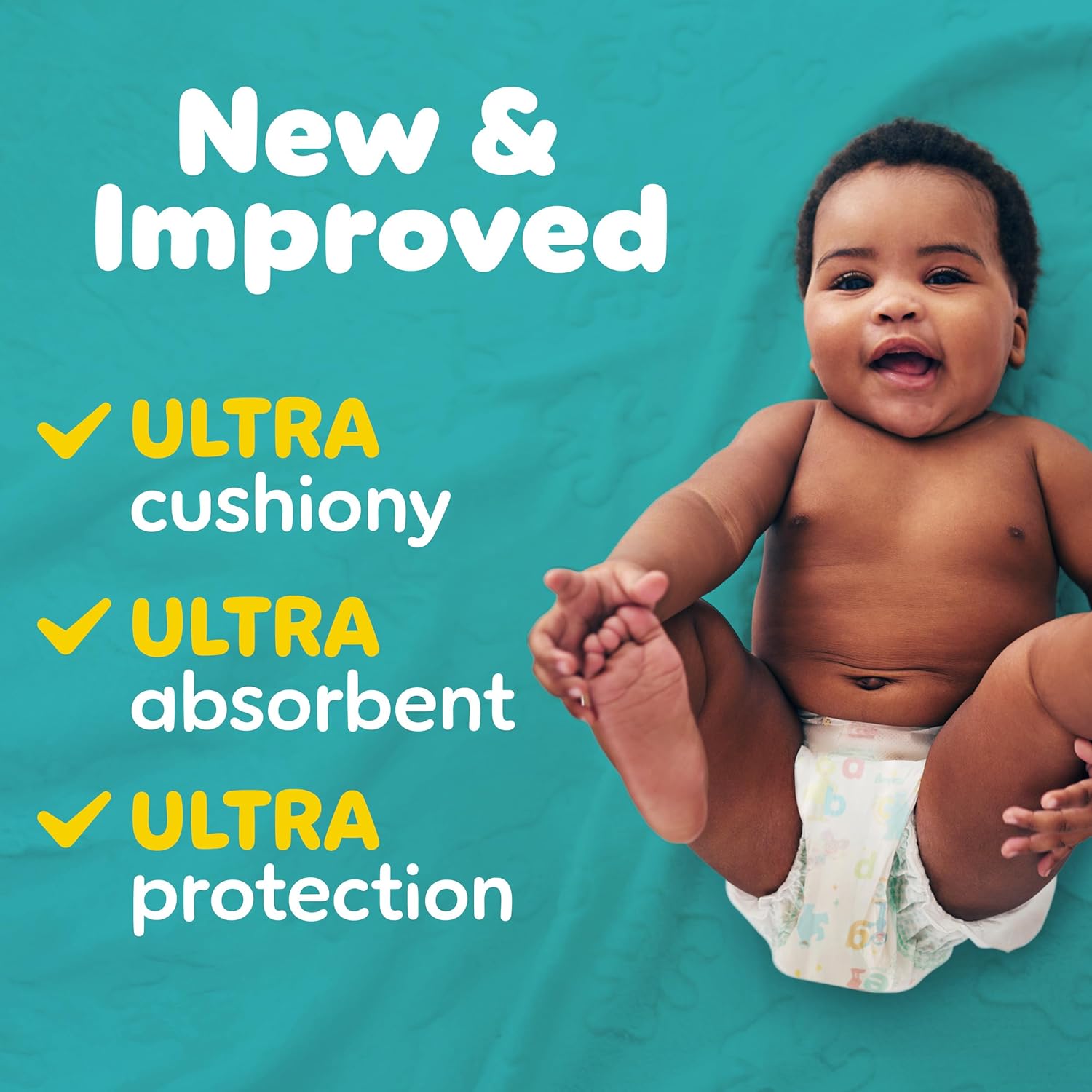 Pampers Diapers - Baby Dry - Size 3, 104 Count, Absorbent Disposable Infant Diaper (Packaging May Vary)