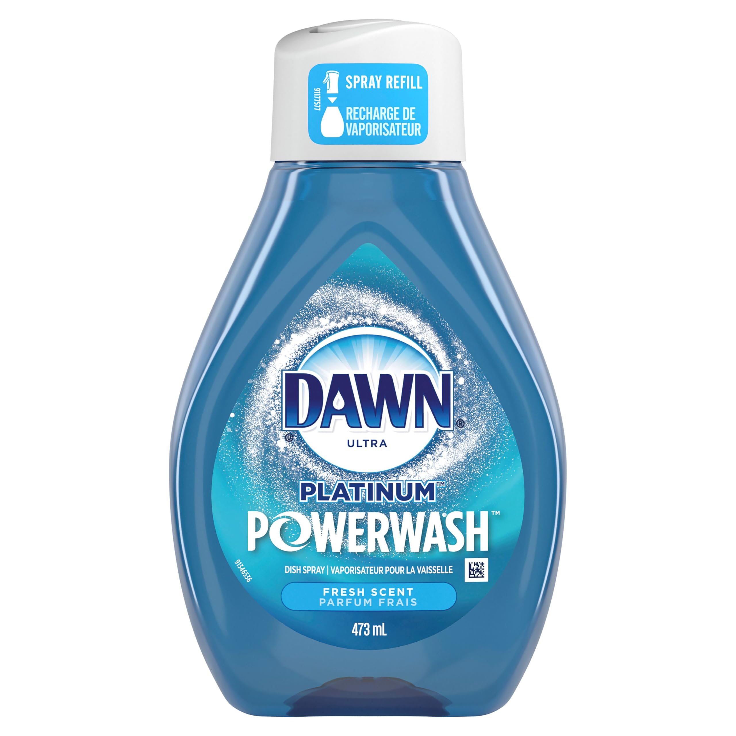 Dawn Platinum Powerwash Dish Spray, Dish Soap Liquid, Fresh Scent Bundle, 1 Spray + 3 Refills, 16oz Each (Pack of 4)