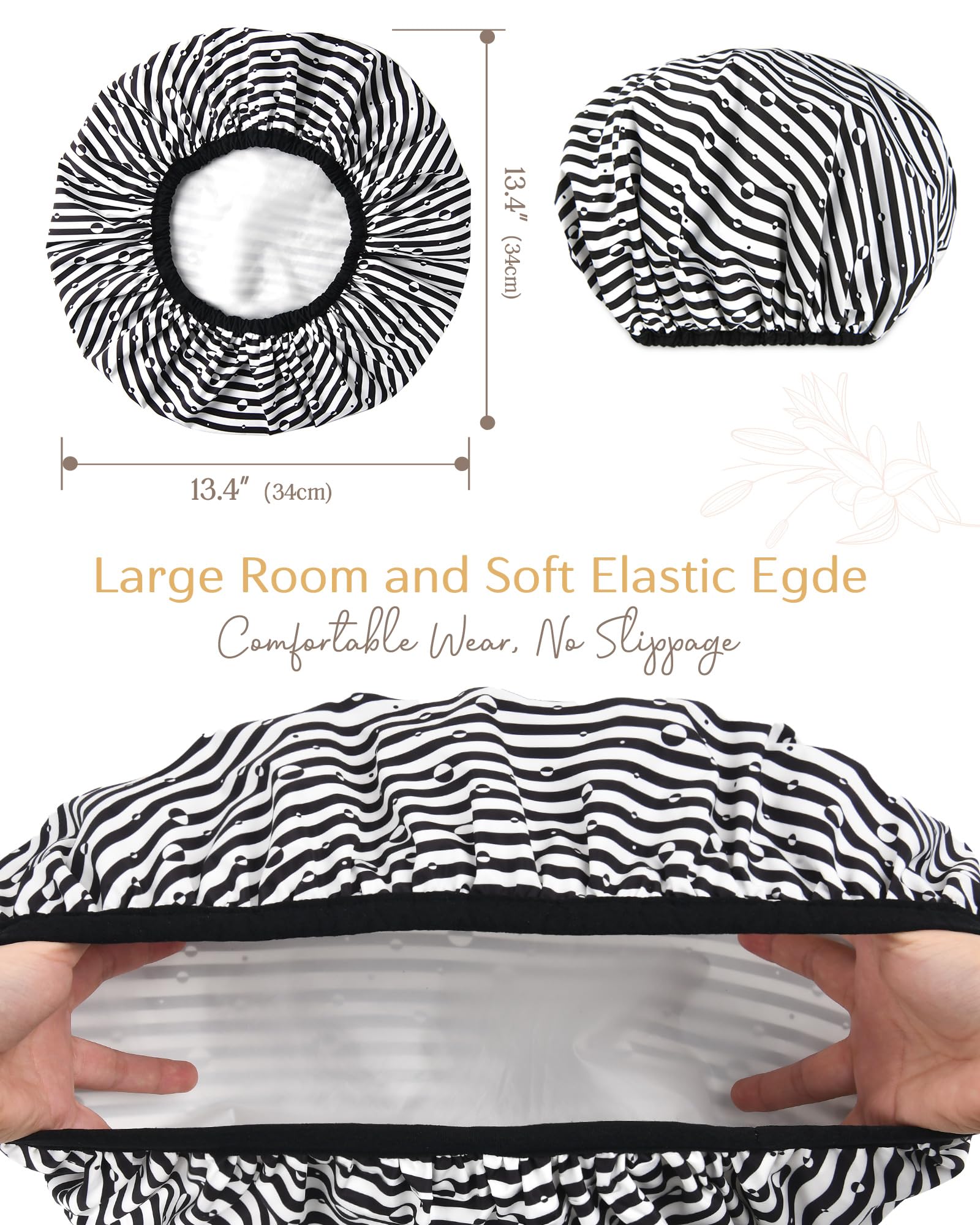 Yanibest Shower Cap – Waterproof Double Layer