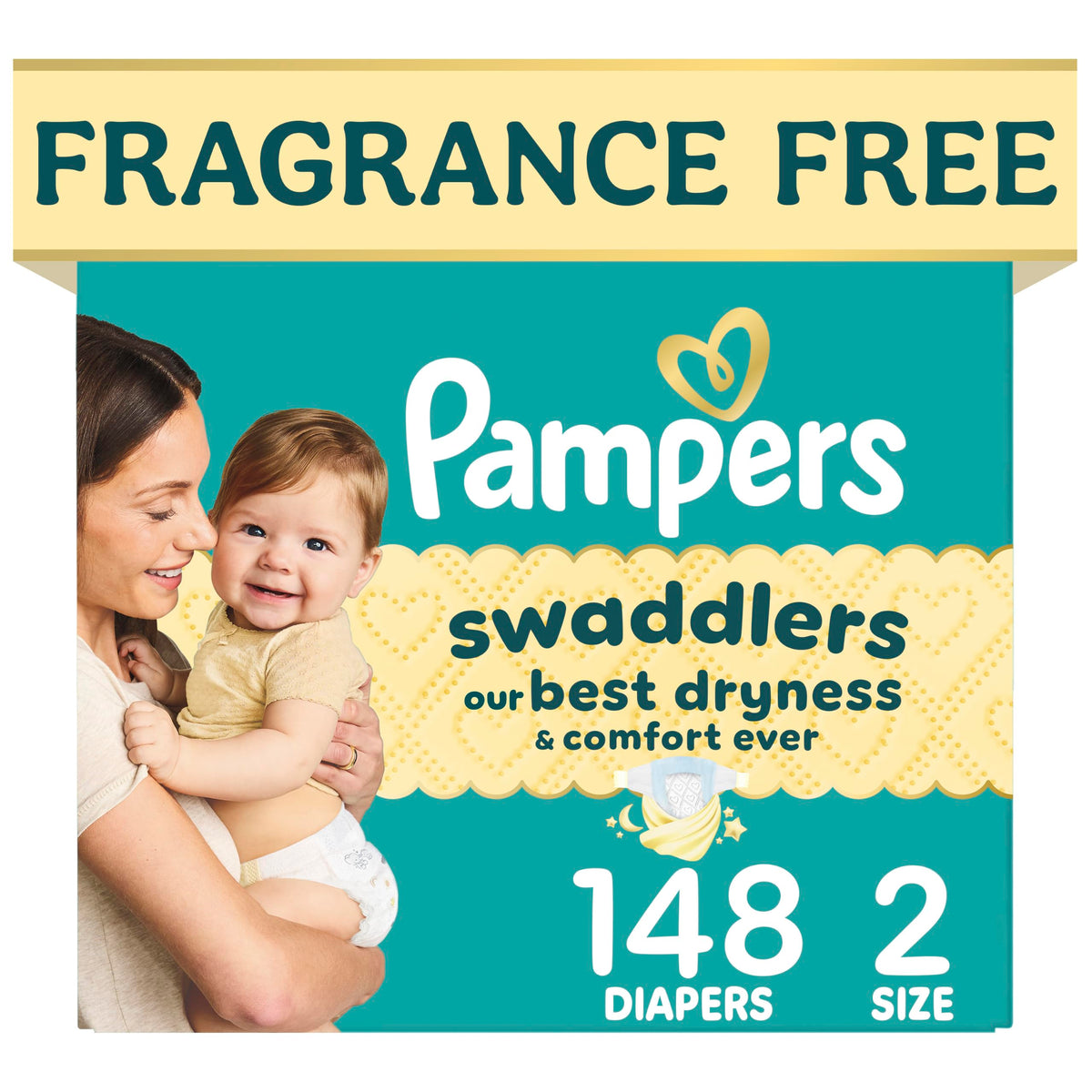 Swaddlers Diapers, Size 5 (20-37 lbs), 132 Count, Fragrance Free, Hypoallergenic, Absorbent, Pediatrician Recommended, Skin Safe