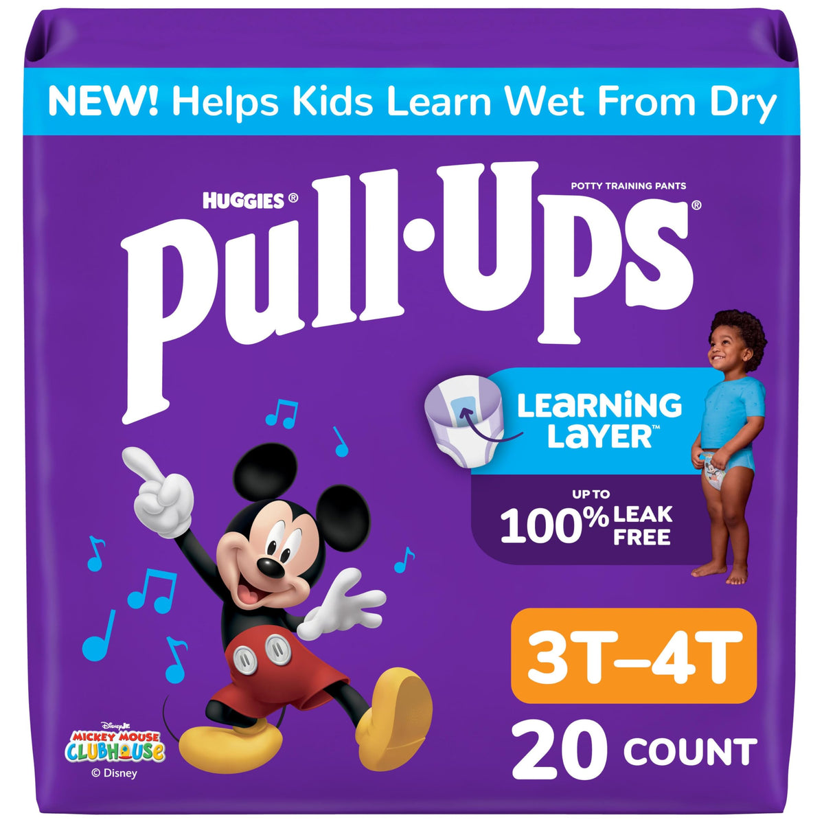 Pull-Ups Boys' Potty Training Pants, Size 3T-4T, 112 Count