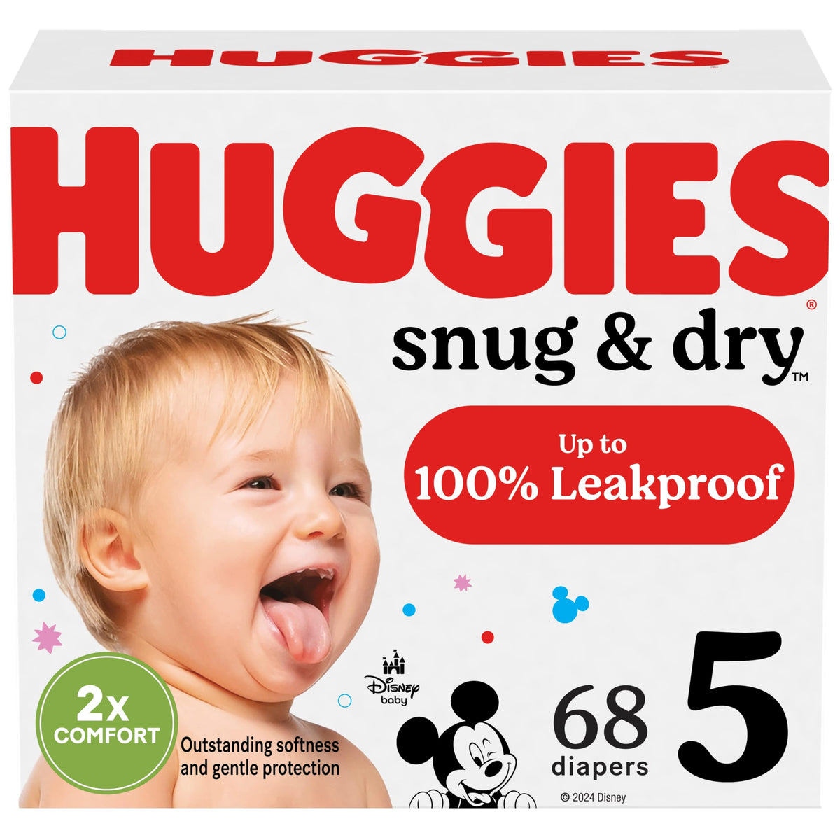 Huggies Snug & Dry Diapers Size 1, 44 Count