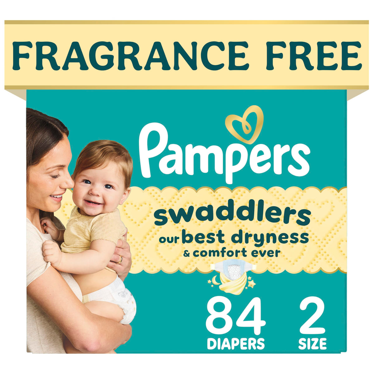 Swaddlers Diapers, Size 5 (20-37 lbs), 132 Count, Fragrance Free, Hypoallergenic, Absorbent, Pediatrician Recommended, Skin Safe