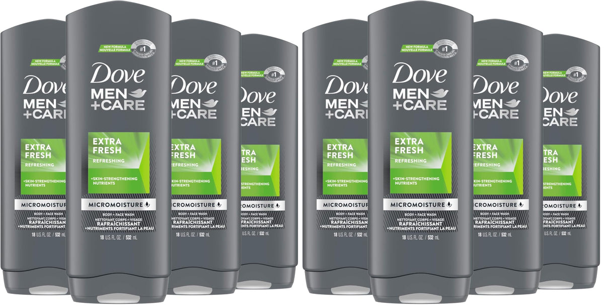 DOVE MEN Moisturizing Body Wash for Men, Eucalyptus + Cedar Oil, 26oz
