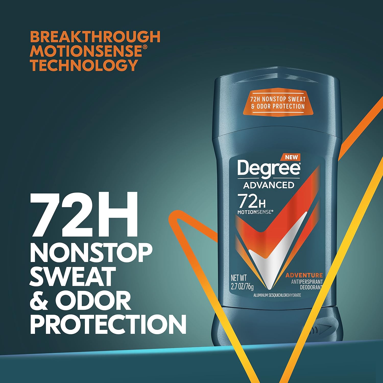Degree Men Advanced Protection Antiperspirant Deodorant, Adventure, 2.7 oz, 2-Pack