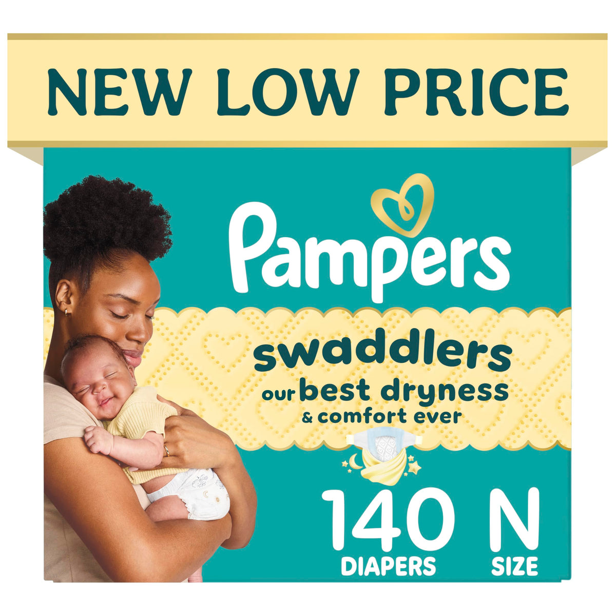Swaddlers Diapers, Size 5 (20-37 lbs), 132 Count, Fragrance Free, Hypoallergenic, Absorbent, Pediatrician Recommended, Skin Safe