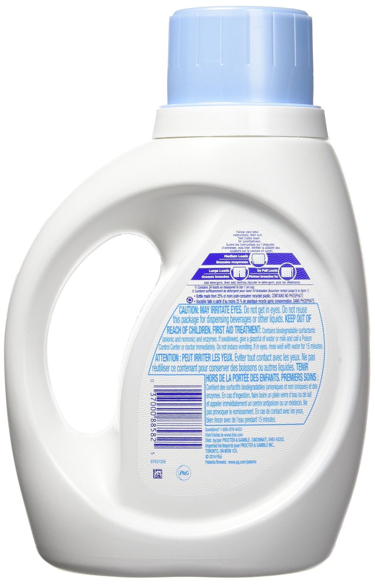 Tide Free & Gentle Liquid Laundry Detergent, 100 Loads, 132 fl oz, Tide Laundry Detergent, Clean Laundry Detergent