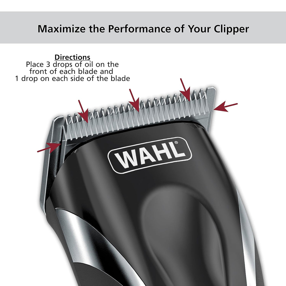 Wahl Premium Hair Clipper Blade Lubricating Oil, Clippers & Trimmers, 4 oz