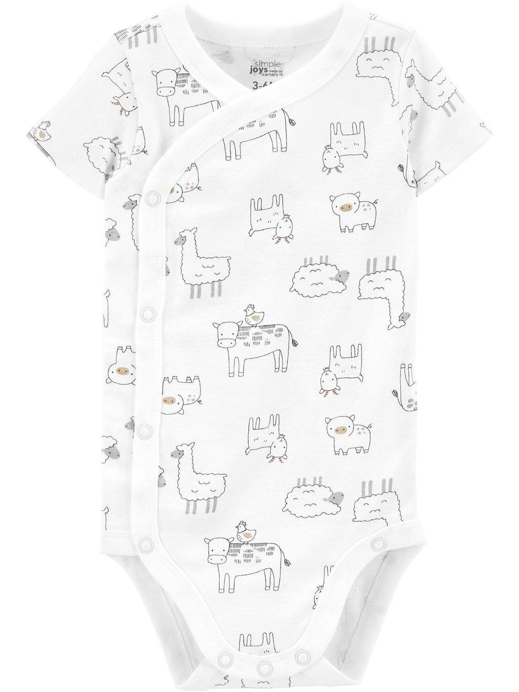 Simple Joys by Carter's Unisex Baby 5-pack Side Snap Short-sleeve Bodysuit