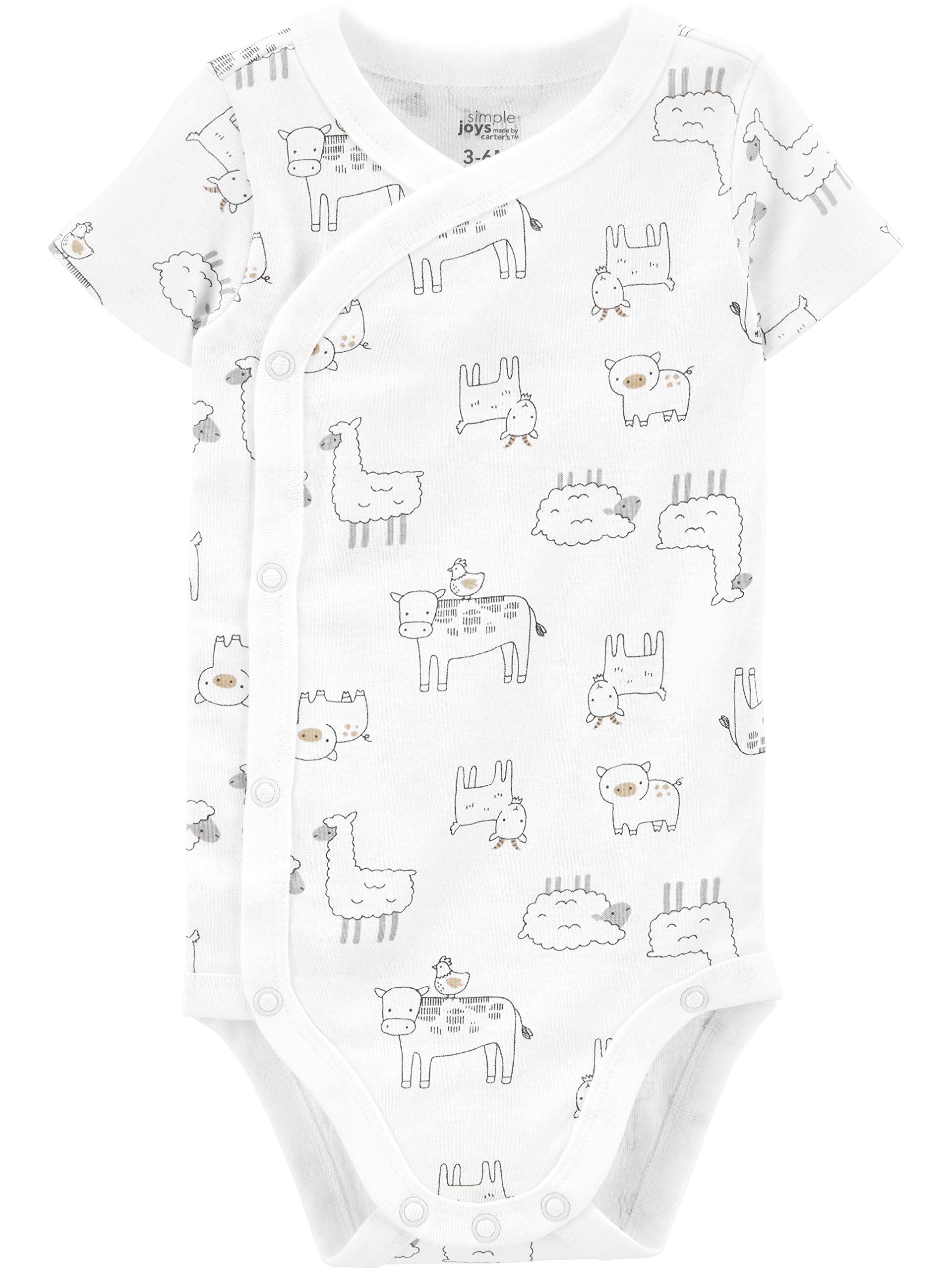 Simple Joys by Carter's Unisex Baby 5-pack Side Snap Short-sleeve Bodysuit