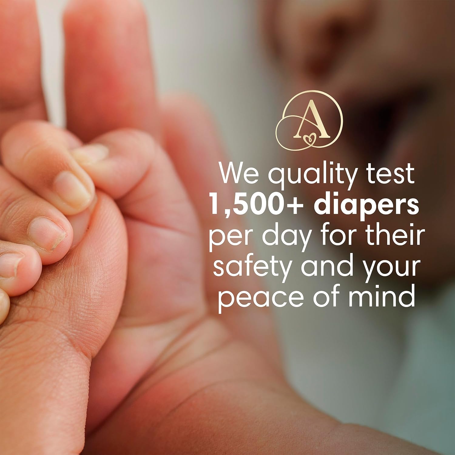 Pampers Amore, Size 4 (15-34 lbs), 150 Count, Our Best Diaper – Hypoallergenic & Fragrance Free, Up to 100% Leakproof, Soft as Cashmere