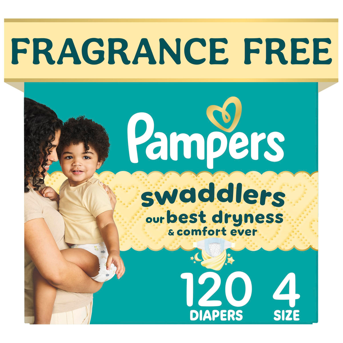 Swaddlers Diapers, Size 5 (20-37 lbs), 132 Count, Fragrance Free, Hypoallergenic, Absorbent, Pediatrician Recommended, Skin Safe