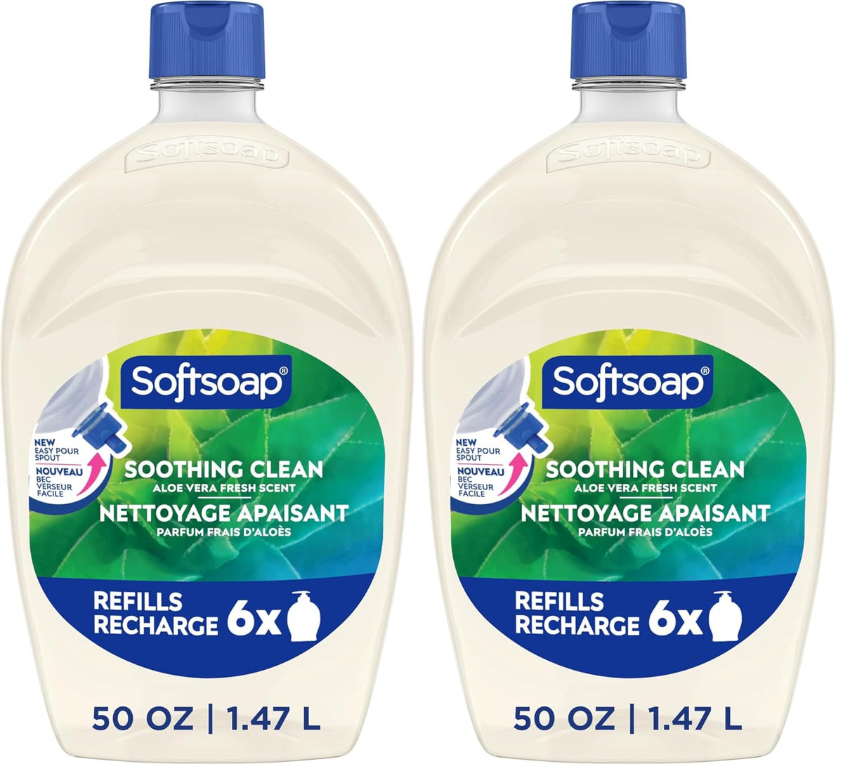 Softsoap Antibacterial Hand Soap Refill, White Tea & Berry Scent, 50 fl oz