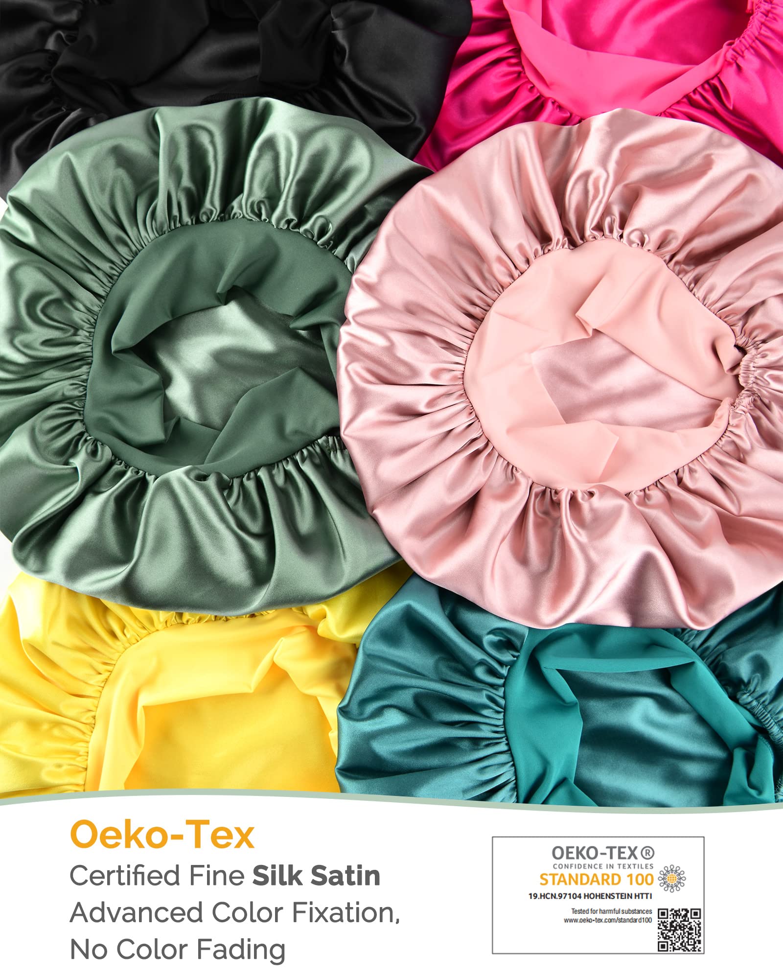 YANIBEST Adjustable Silk Bonnet – Double Layer