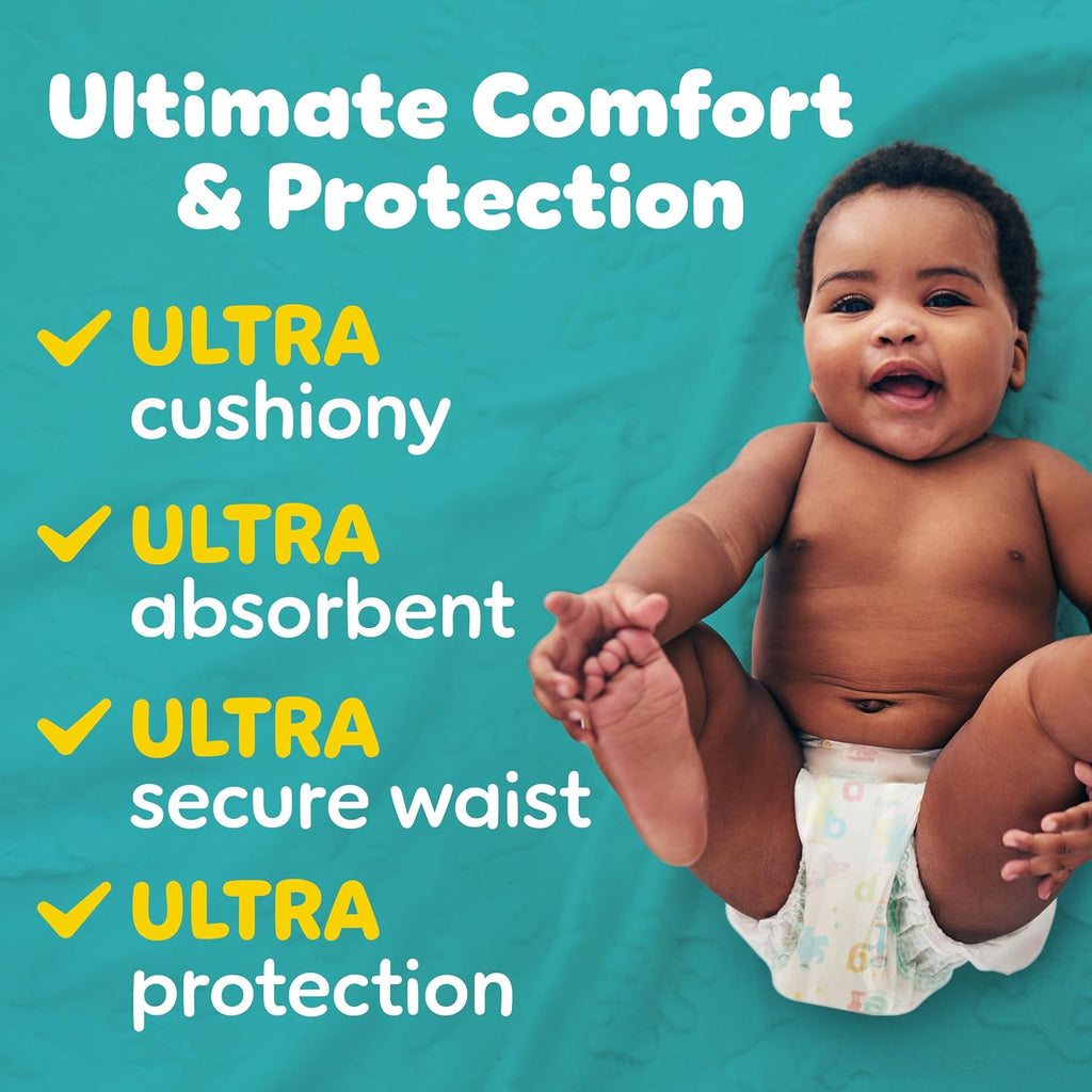 Pampers Diapers - Baby Dry - Size 3, 104 Count, Absorbent Disposable Infant Diaper (Packaging May Vary)