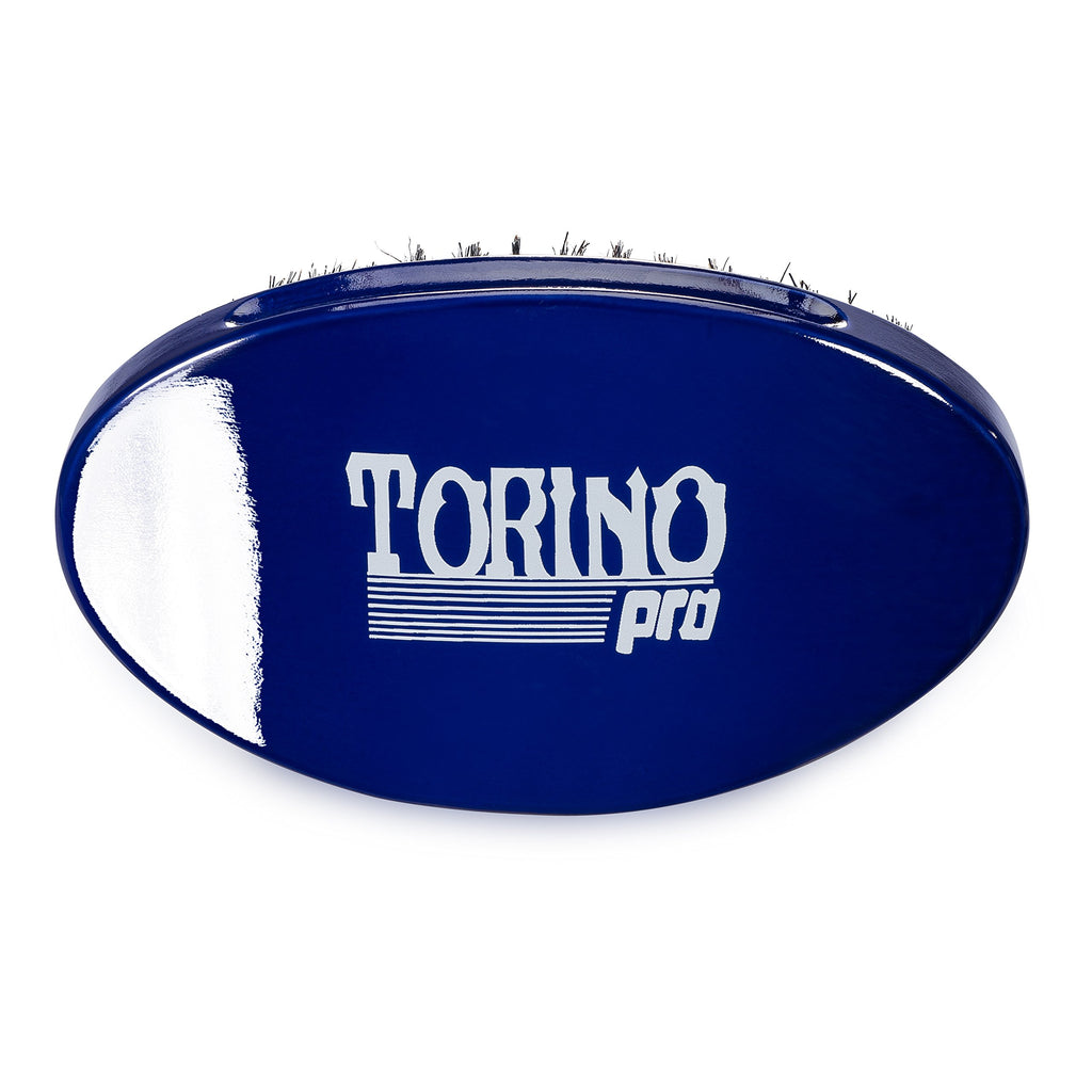 Torino Pro Wave Palm Brush #730 by Brush King - Medium Curve 360 Waves Multi-Purpose Brush