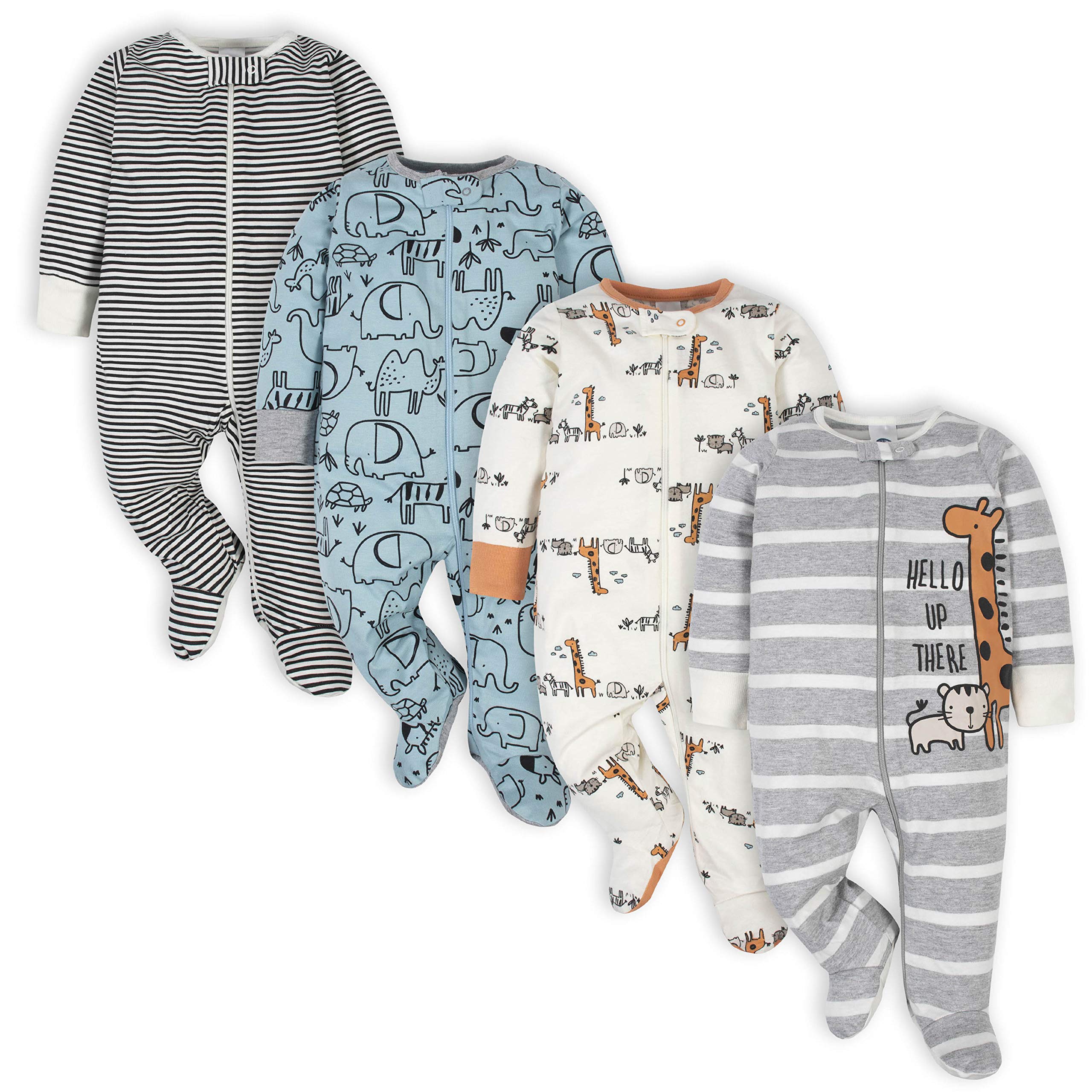 Gerber Baby Boys 4-Pack Sleep 'N Play Footie