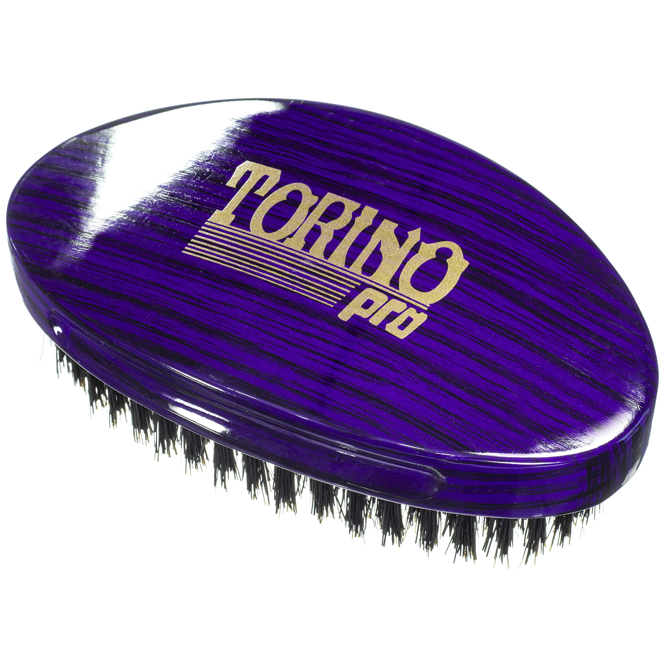 Torino Pro Wave Palm Brush #730 by Brush King - Medium Curve 360 Waves Multi-Purpose Brush
