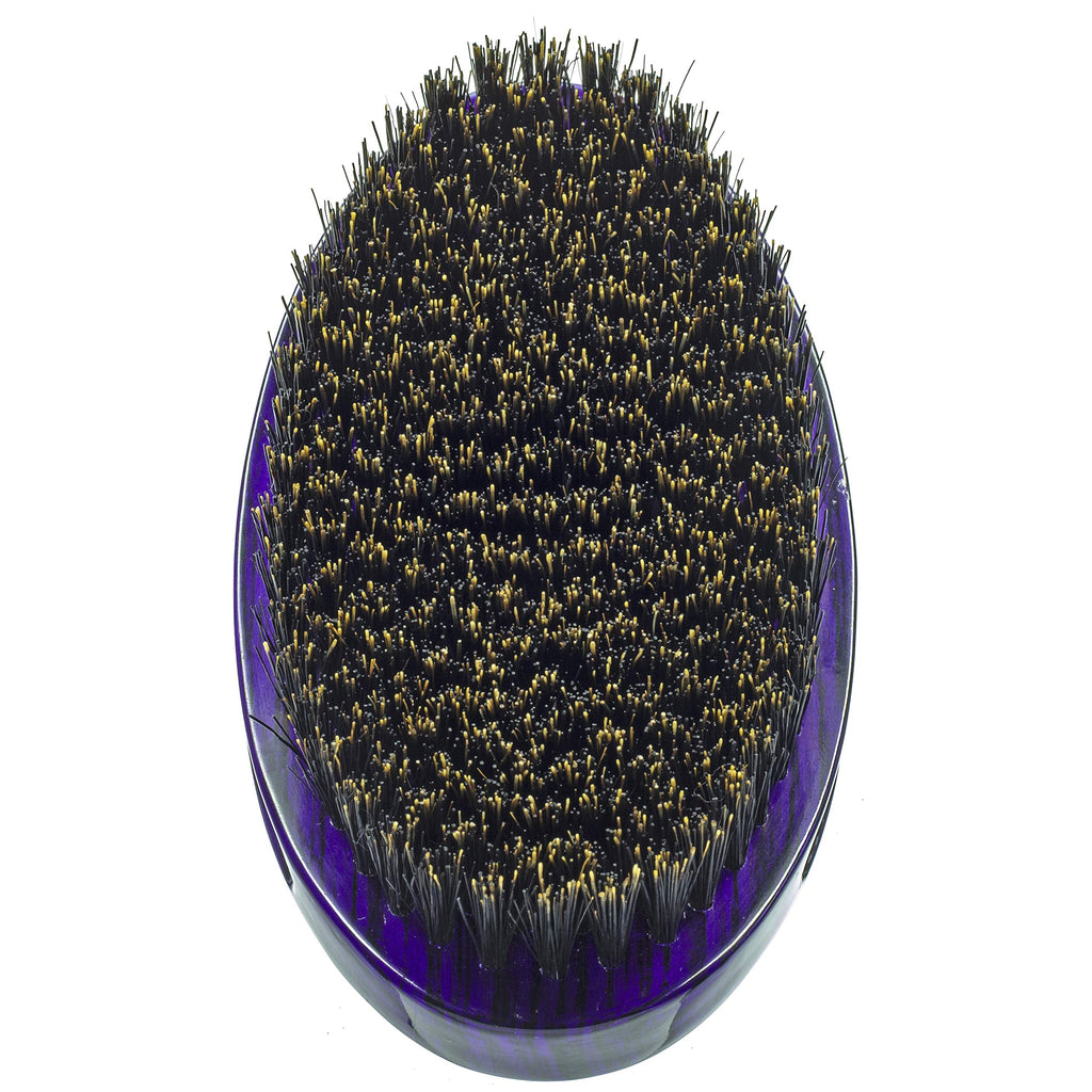 Torino Pro Wave Palm Brush #730 by Brush King - Medium Curve 360 Waves Multi-Purpose Brush
