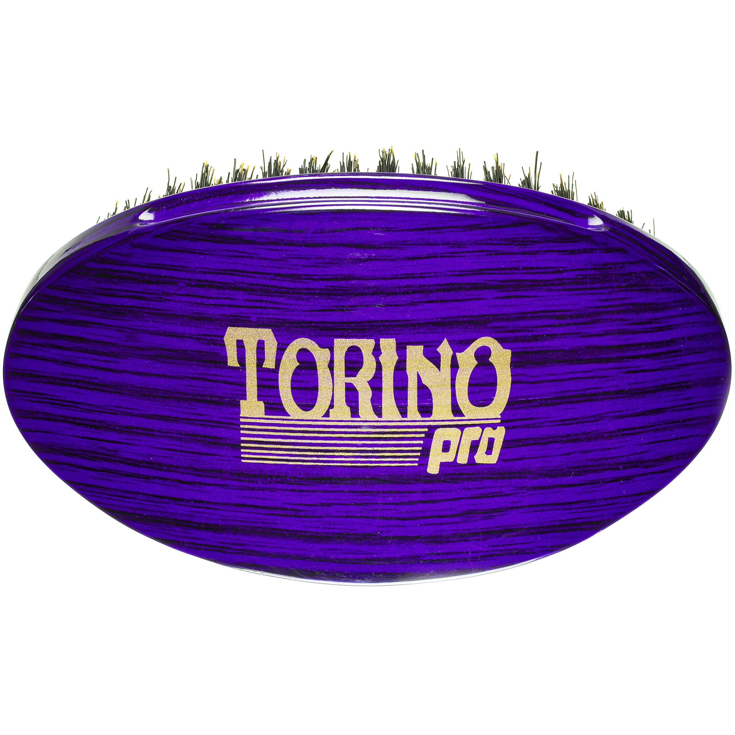 Torino Pro Wave Palm Brush #730 by Brush King - Medium Curve 360 Waves Multi-Purpose Brush