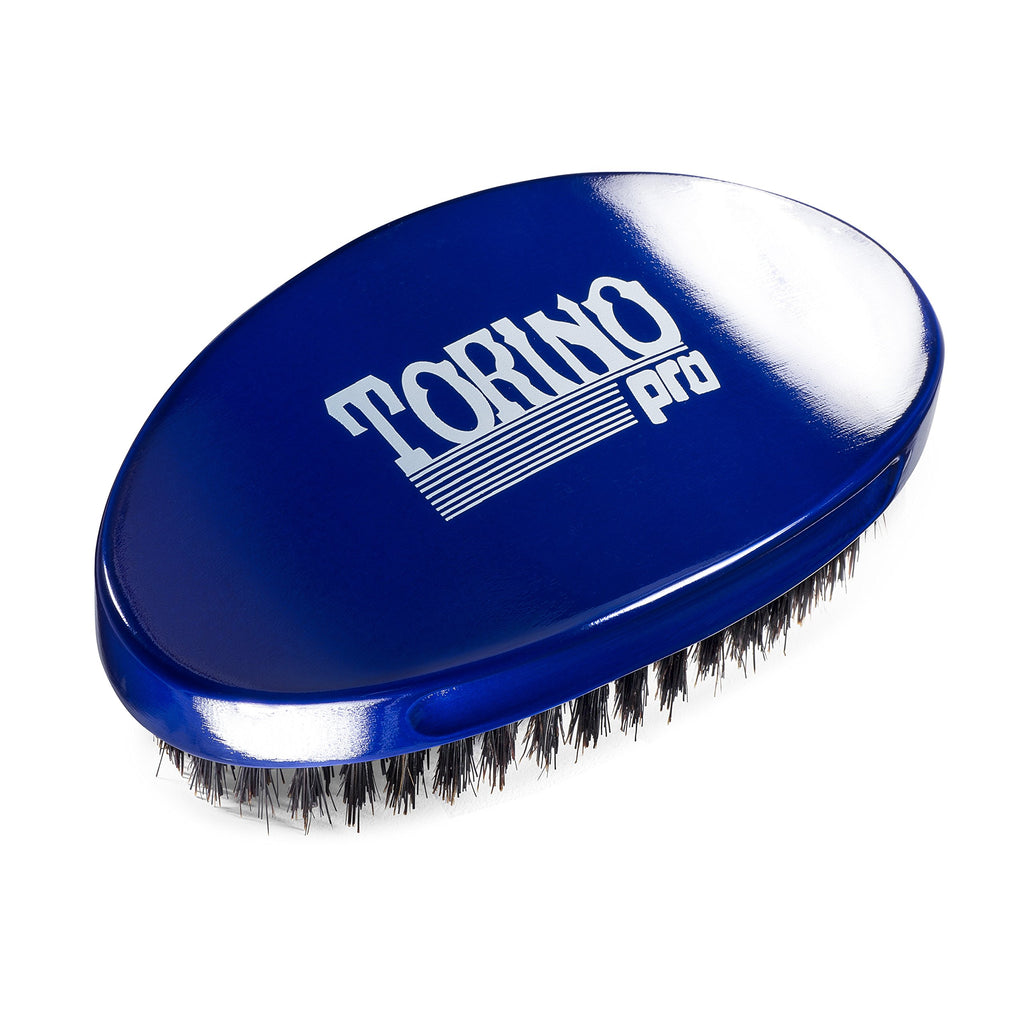 Torino Pro Wave Palm Brush #730 by Brush King - Medium Curve 360 Waves Multi-Purpose Brush