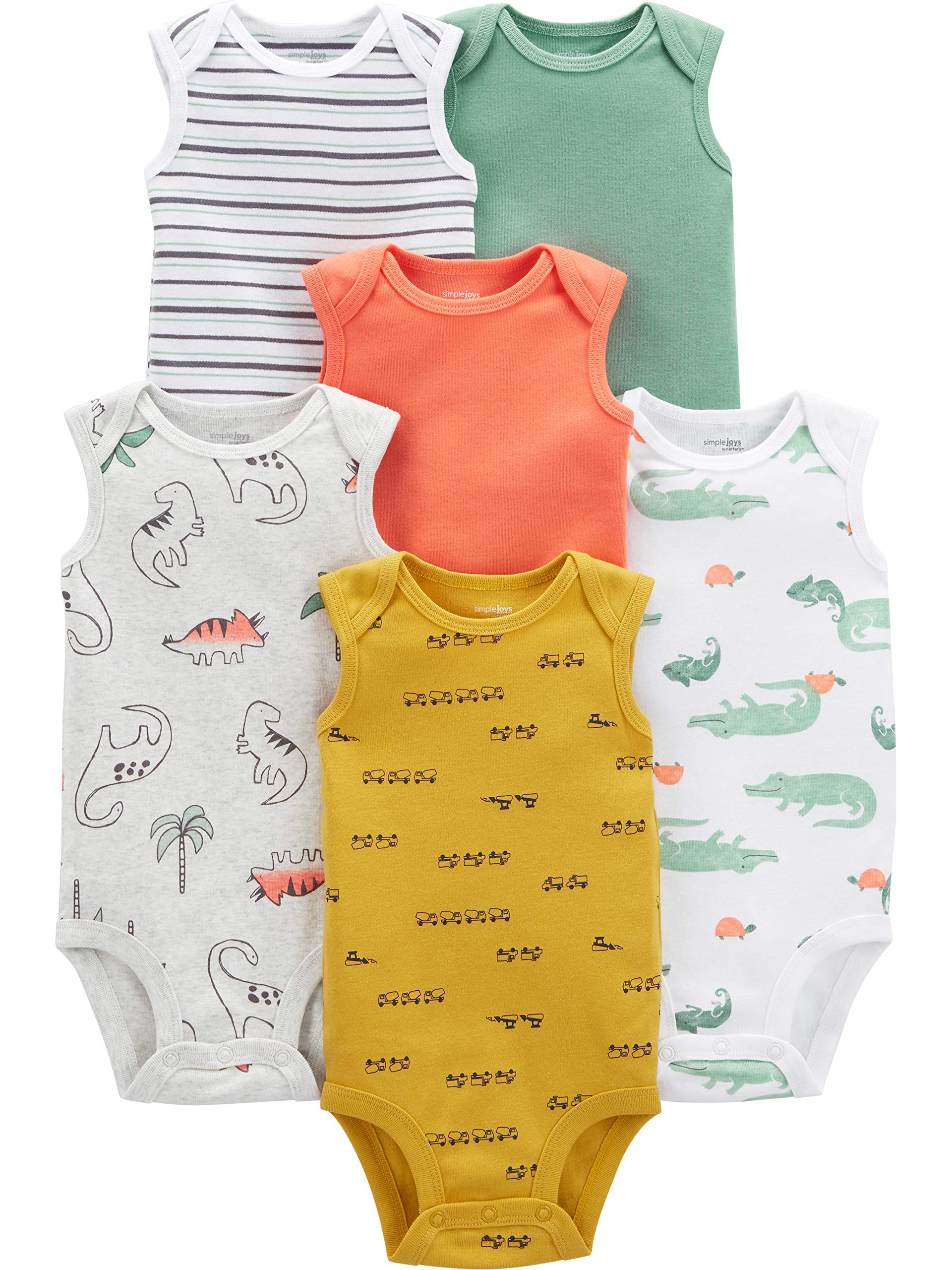 Simple Joys by Carter's Baby Boys 6-Pack Short-Sleeve Bodysuit
