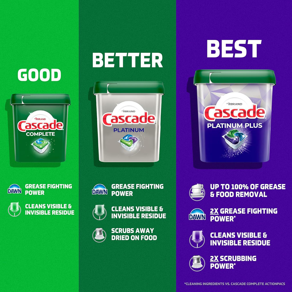 Cascade Platinum Dishwasher Pods