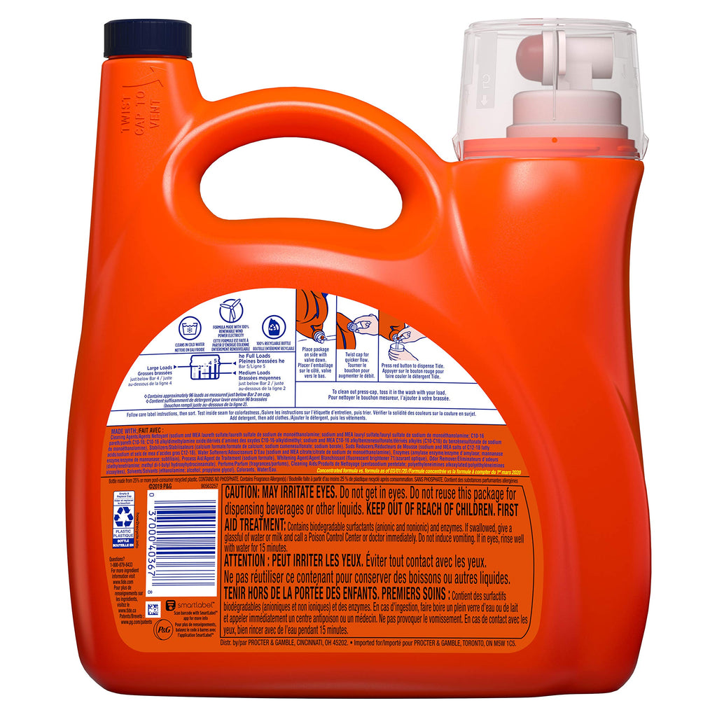 Tide Laundry Detergent – Original, 125oz