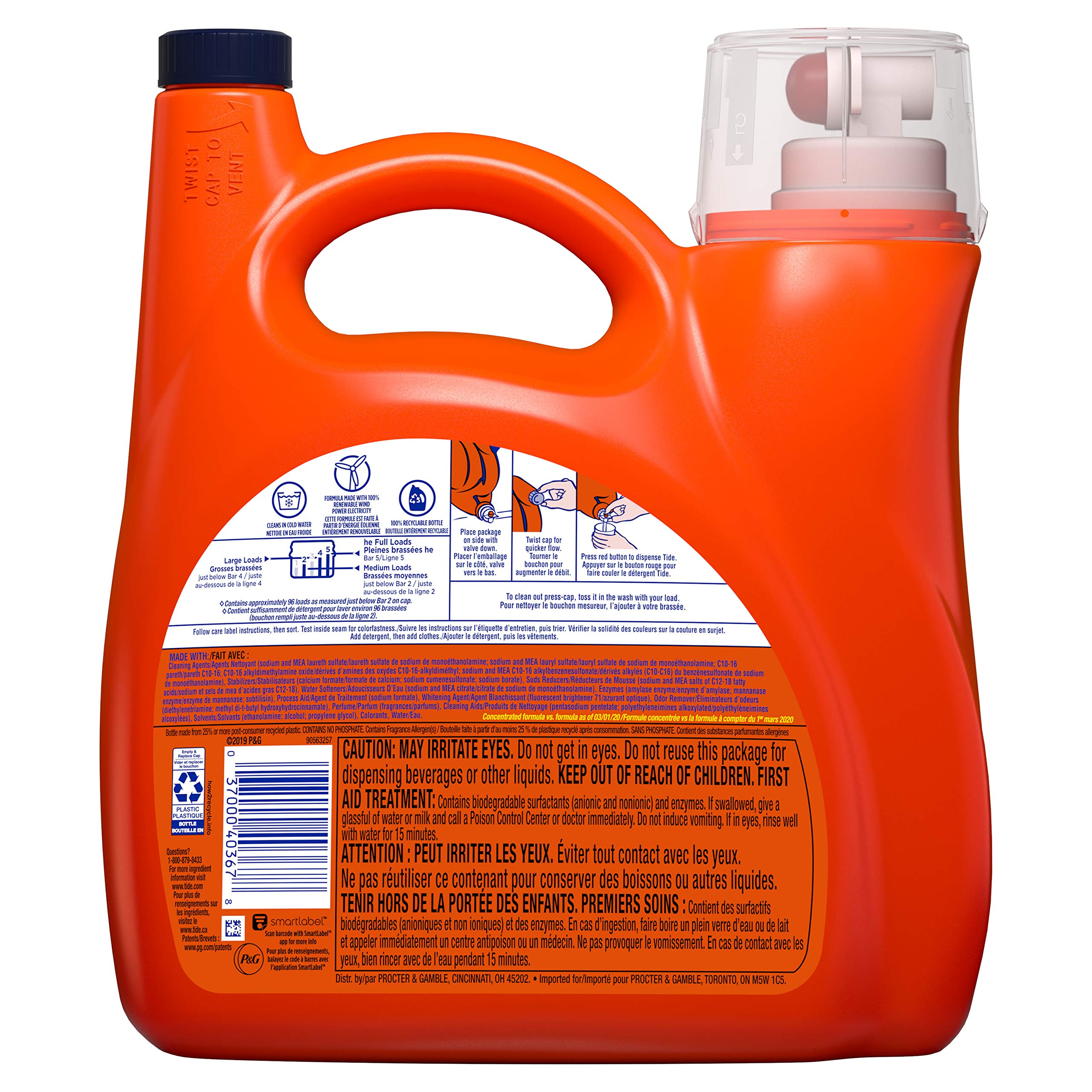 Tide Laundry Detergent – Original, 125oz