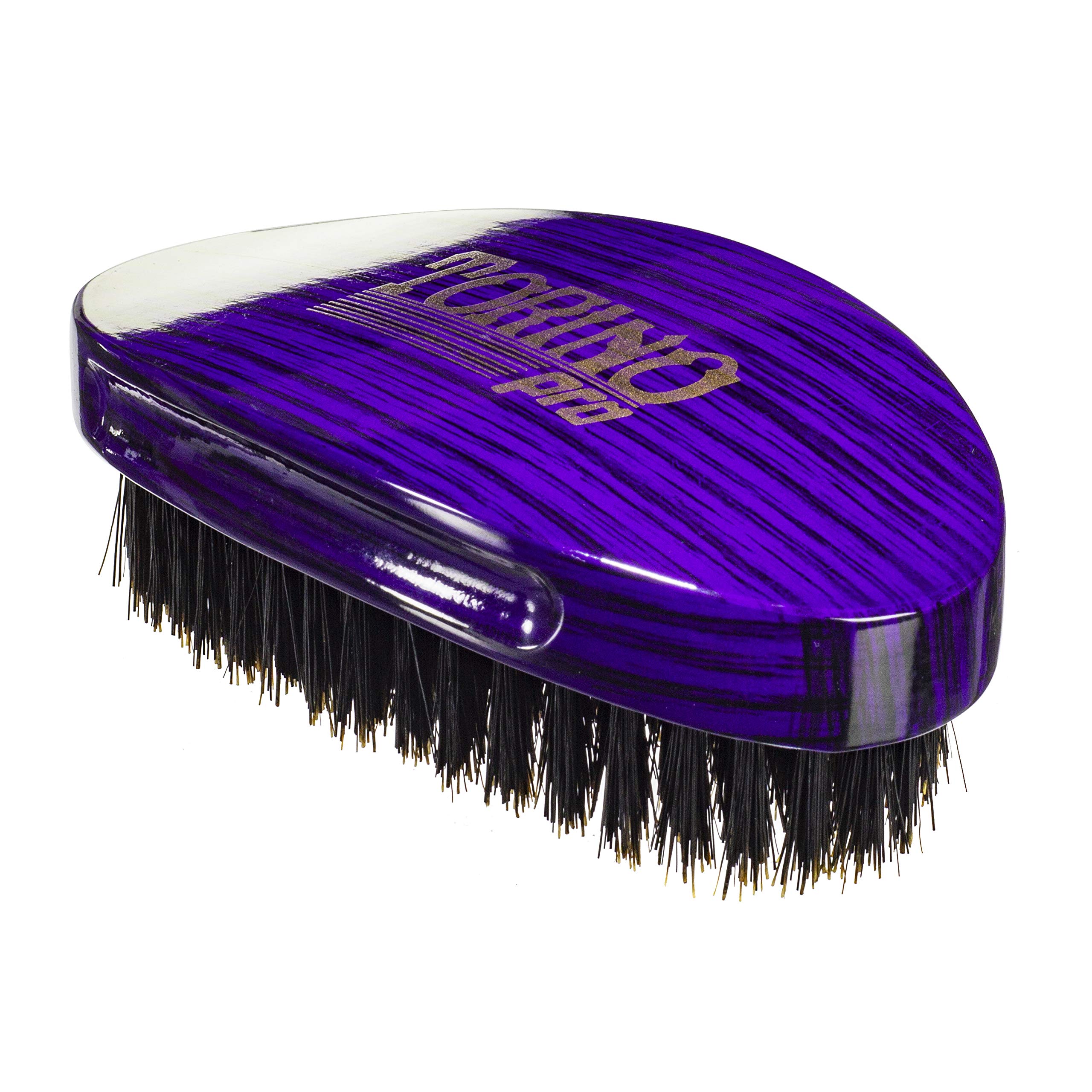 Torino Pro Wave Palm Brush #730 by Brush King - Medium Curve 360 Waves Multi-Purpose Brush