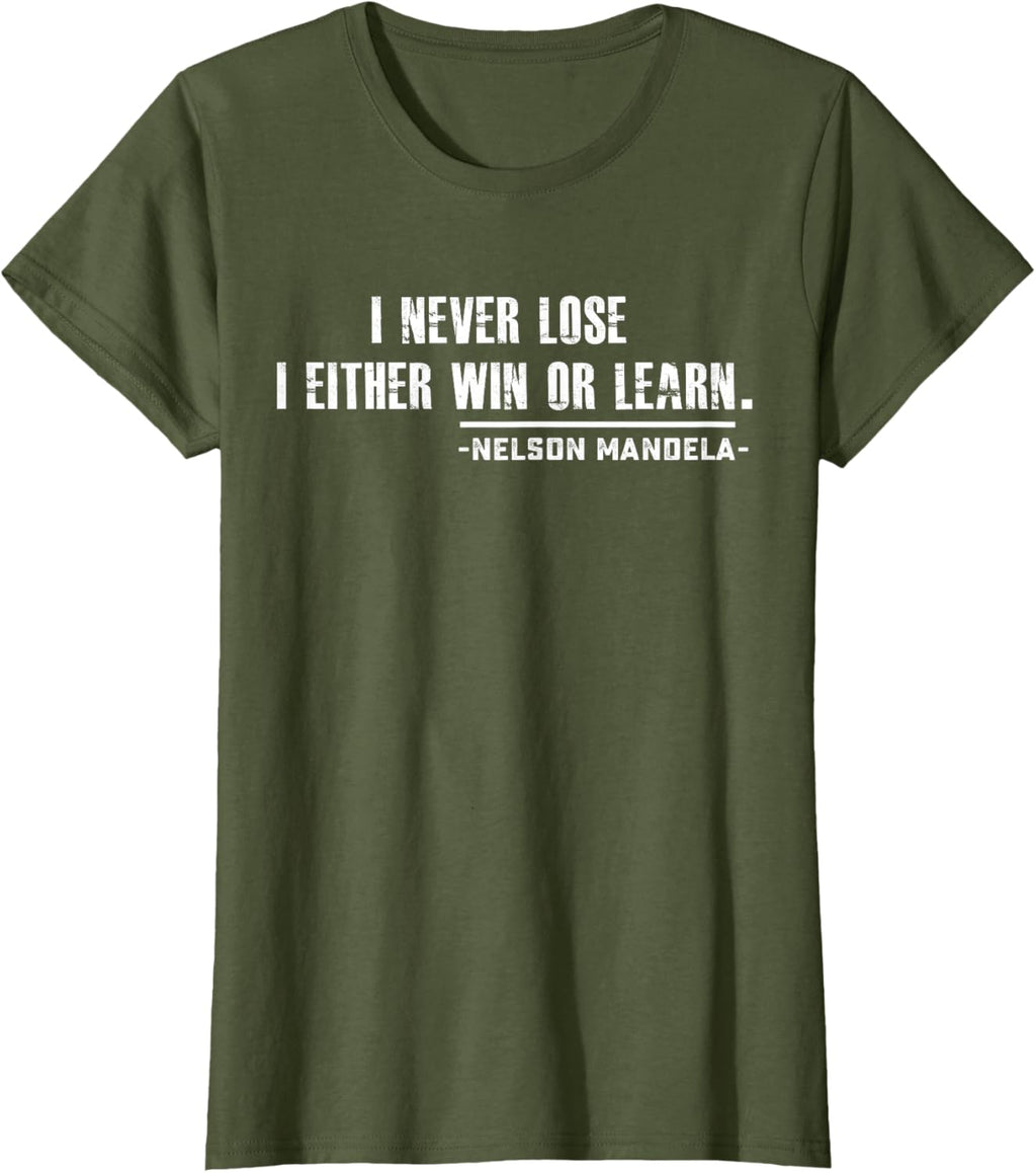 Nelson Mandela's Motivational T-Shirt Small