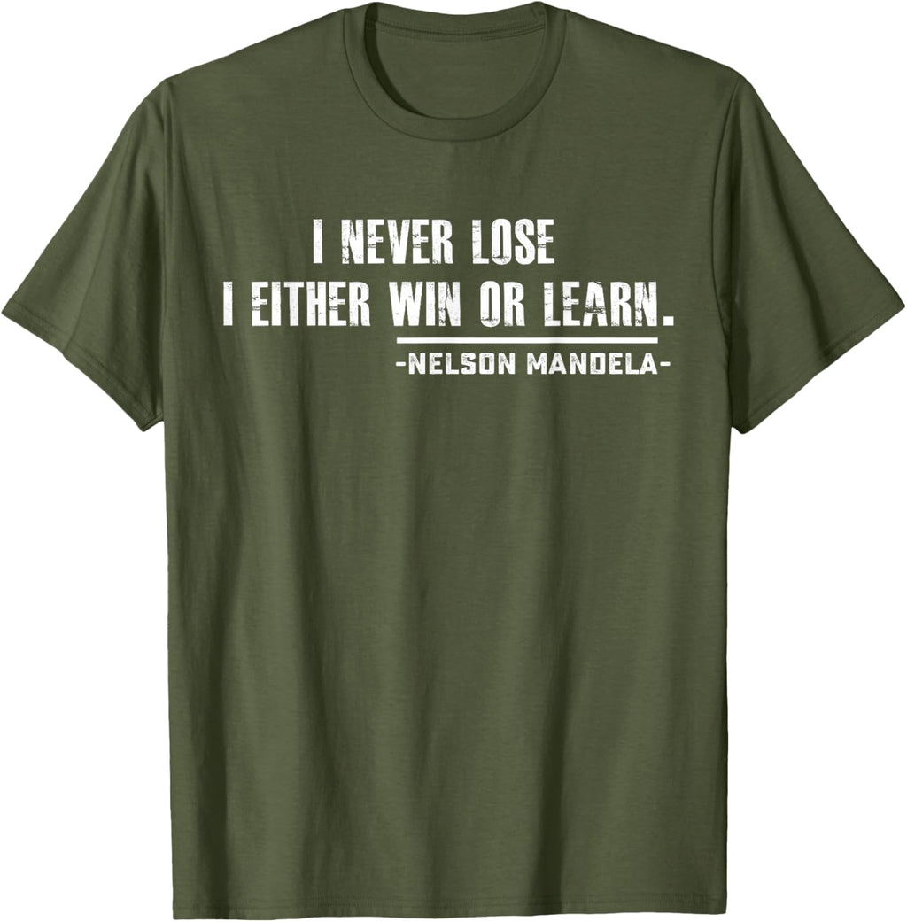 Nelson Mandela's Motivational T-Shirt Small